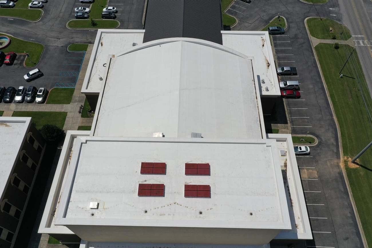 School roofing project